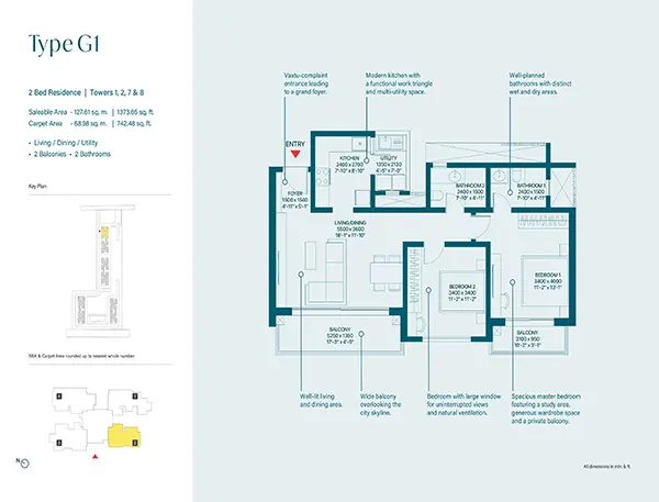 Sobha Rivana Noida floor plan