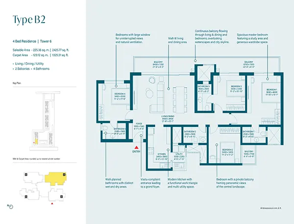 Sobha Rivana Noida floor plan