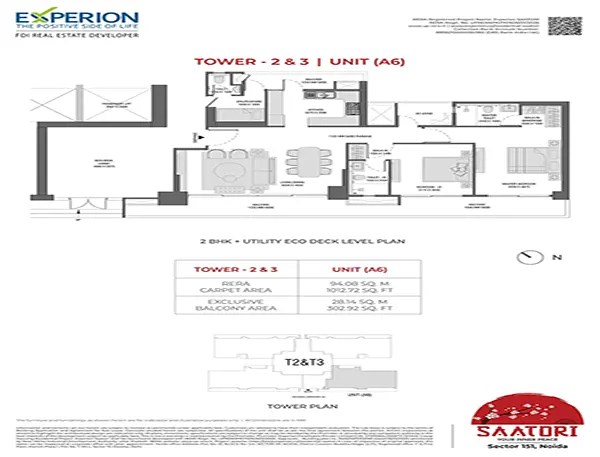 Experion Saatori Noida floor plan