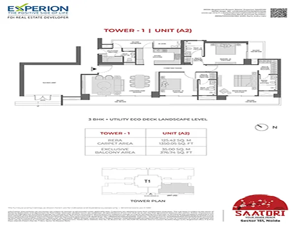 Experion Saatori Noida floor plan