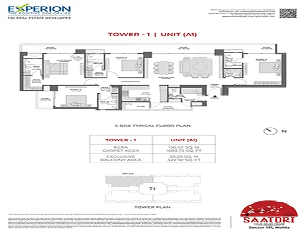 Experion Saatori Noida floor plan