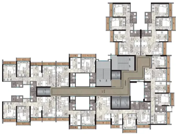 Agarwal Sky Heights Vasai floor plan