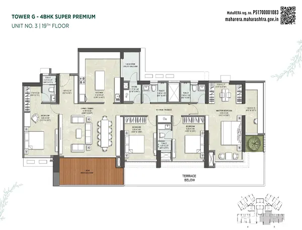 Kalpataru Immensa Thane floor plan