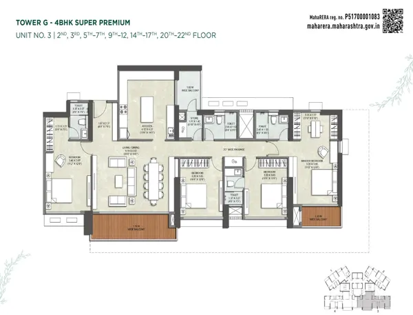 Kalpataru Immensa Thane floor plan
