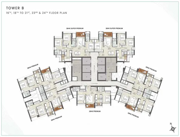 Kalpataru Estella Parkcity floor plan