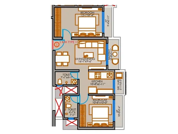 Pam One Time Edition Vasai West floor plan