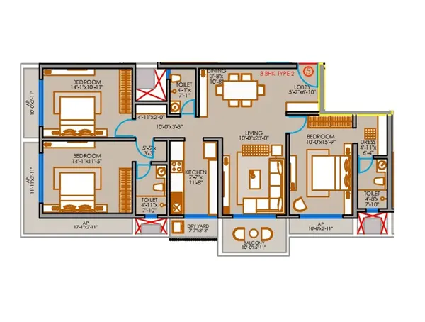 Pam One Time Edition Vasai West floor plan
