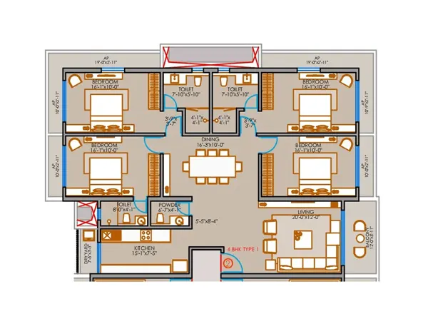 Pam One Time Edition Vasai West floor plan