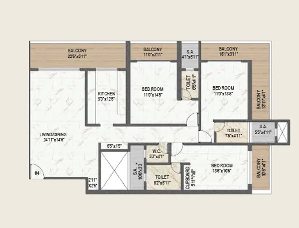 Dream Avalon Kalyan floor plan