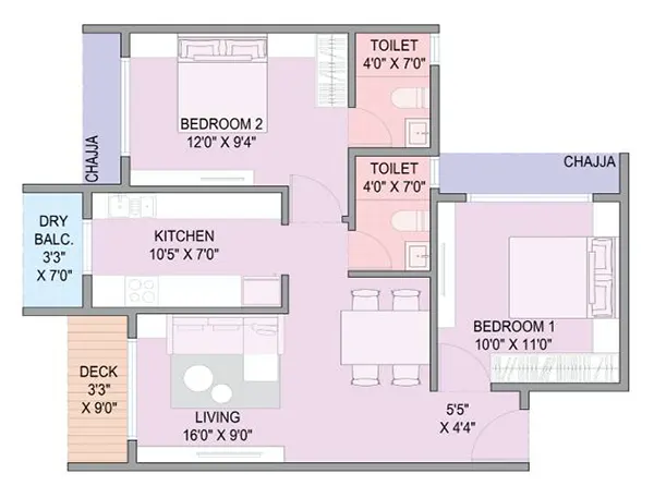 Godavari Project Kharghar floor plan