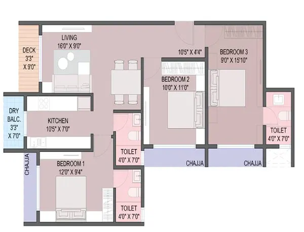 Godavari Project Kharghar floor plan