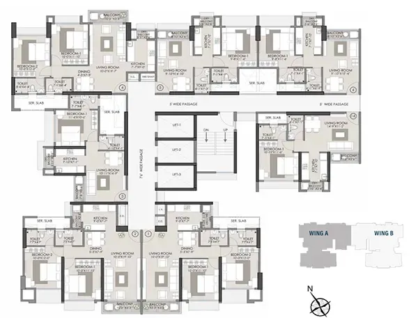 Ajmera  One International District floor plan