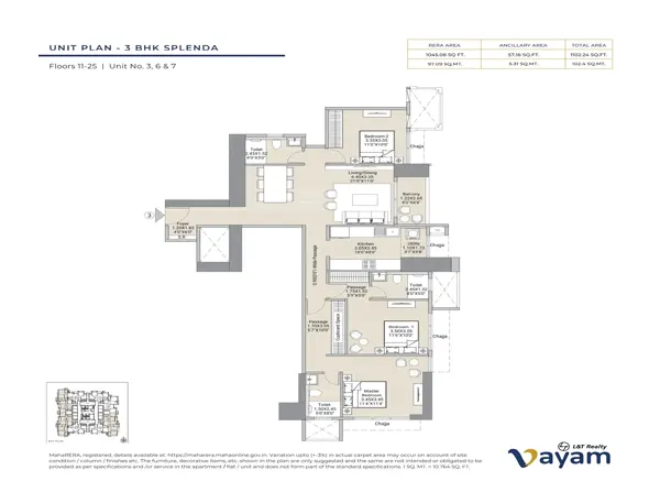 LT Vayam Thane floor plan