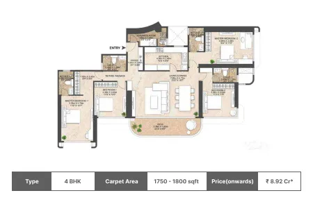 Mahindra Beaconhill Mahalaxmi floor plan
