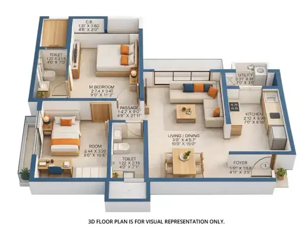 Godrej Upavan Thane floor plan