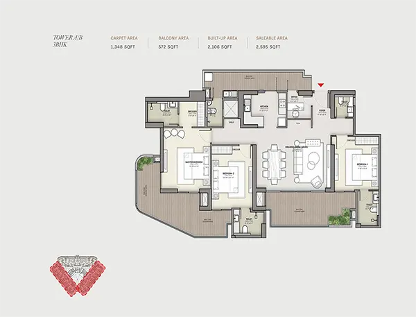 Karyan Trevana Residences floor plan
