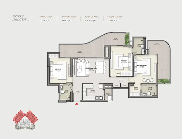 Karyan Trevana Residences floor plan