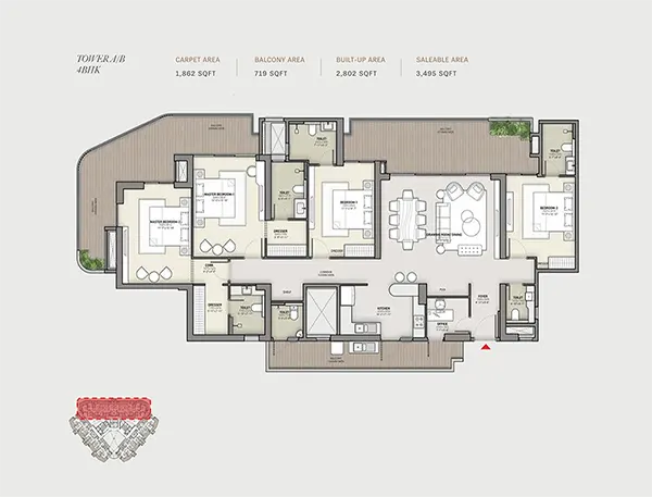 Karyan Trevana Residences floor plan