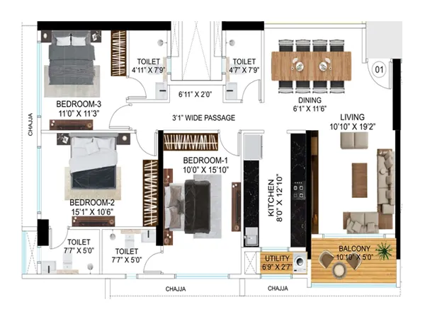 CKV Signature Residences floor plan