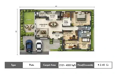 Wadhwa The Haven Plots Panvel floor plan