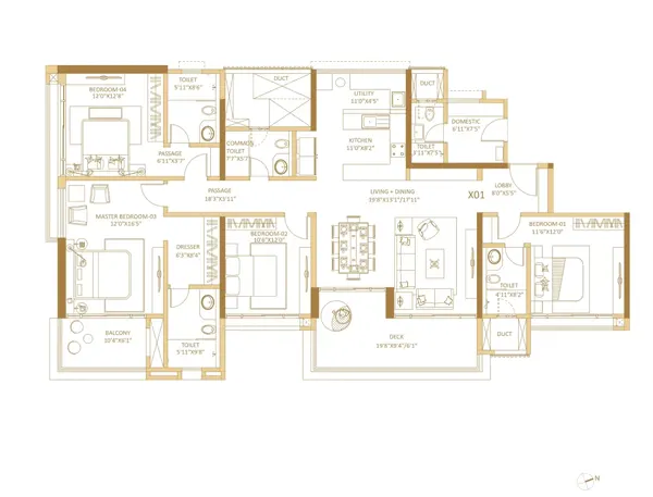 Shapoorji Pallonji Sarova floor plan