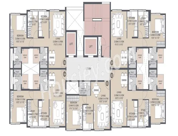 Shapoorji Pallonji Sarova floor plan