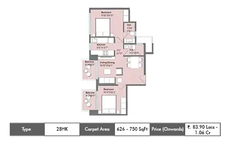 Marathon Nexzone Antilia Panvel floor plan