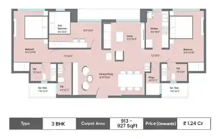 Marathon Nexzone Antilia Panvel floor plan