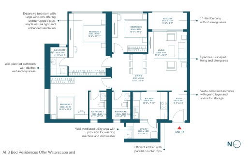 Sobha Inizio Parel floor plan
