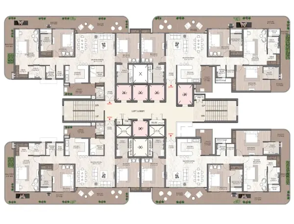 Ashtech Presidential Towers floor plan