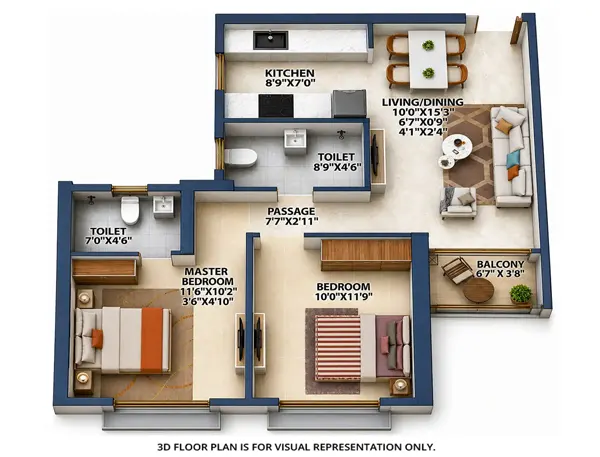 Runwal Garden Vista floor plan