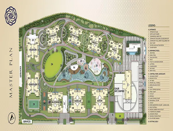 Gaur NYC Empire Residences Master Plan