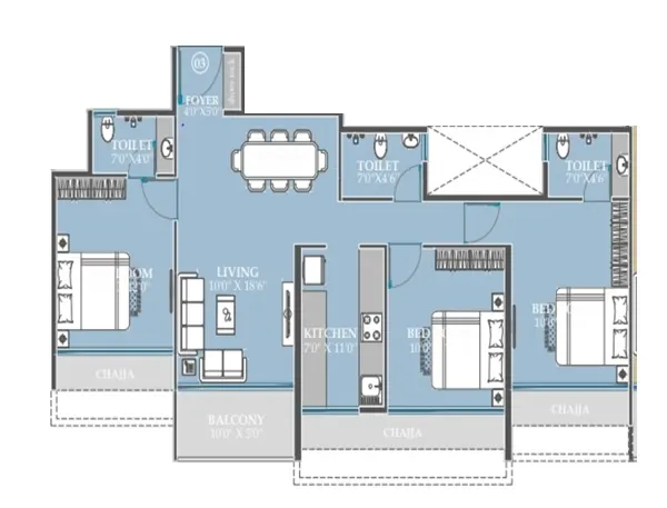 Gami Mirava Panvel floor plan