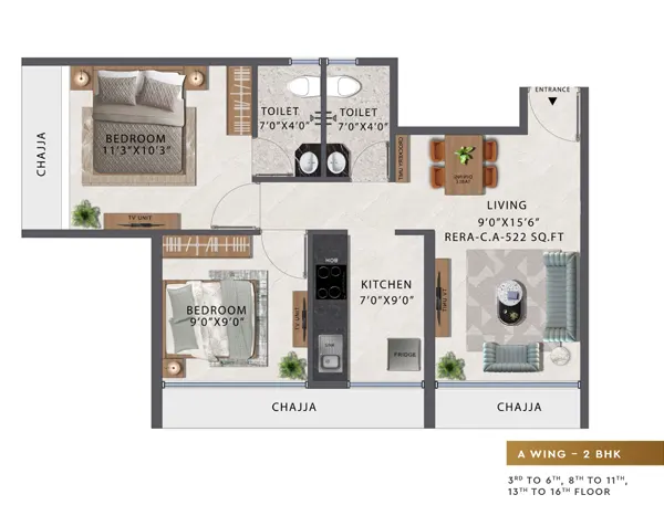 Gami Nirvana Taloja floor plan