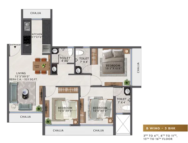 Gami Nirvana Taloja floor plan