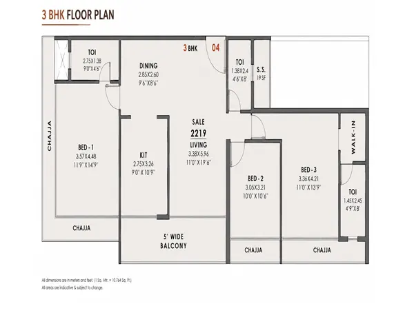 The Domus Shivneri Nerul floor plan