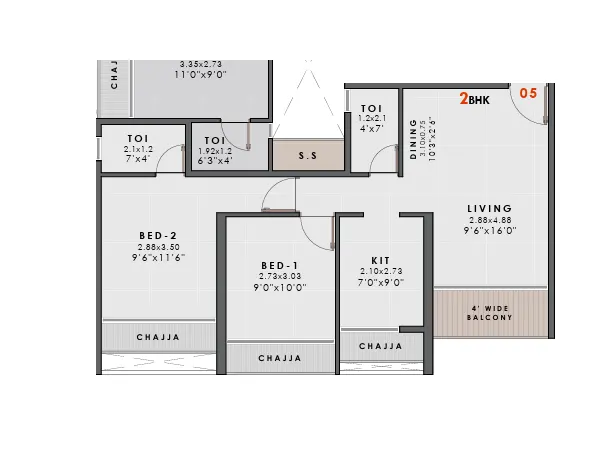 Matrix Nuva Nerul floor plan