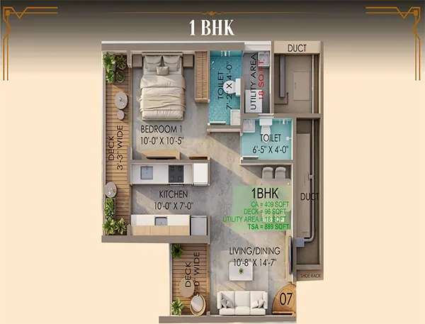 Trinetram Tatvam Pushpak Nagar floor plan