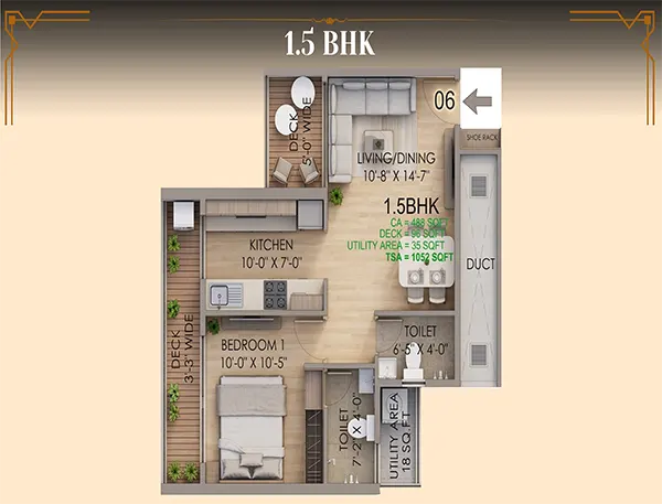 Trinetram Tatvam Pushpak Nagar floor plan