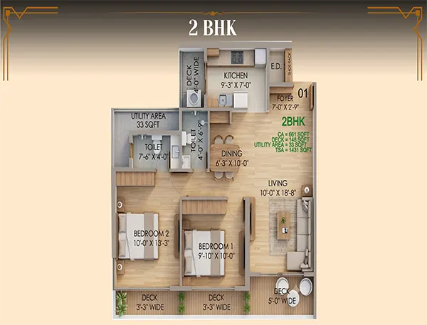 Trinetram Tatvam Pushpak Nagar floor plan