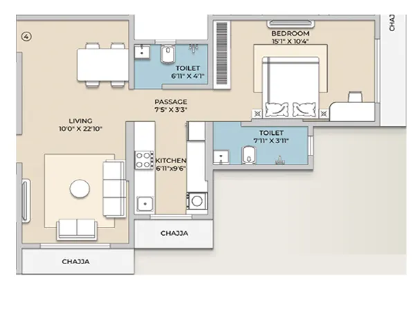 Gagangiri New Parvati Dahisar floor plan