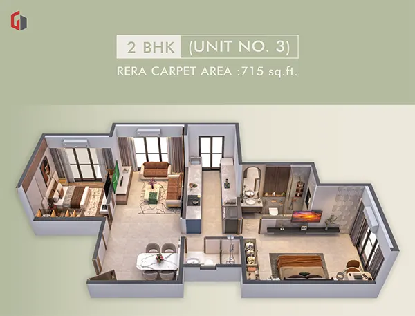 Gagangiri New Parvati Dahisar floor plan