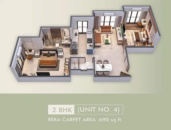 Gagangiri New Parvati Dahisar floor plan