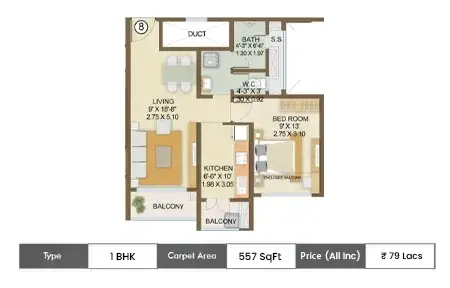 Embassy Park Panvel  floor plan