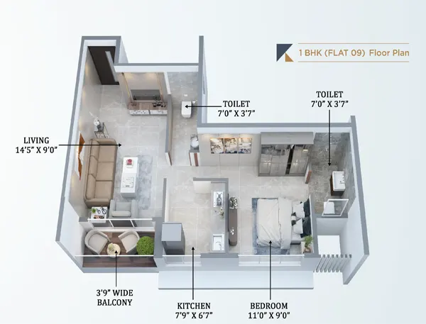 Kasturi Aurelia Panvel floor plan