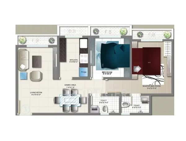 Mohak Garden City Virar East floor plan