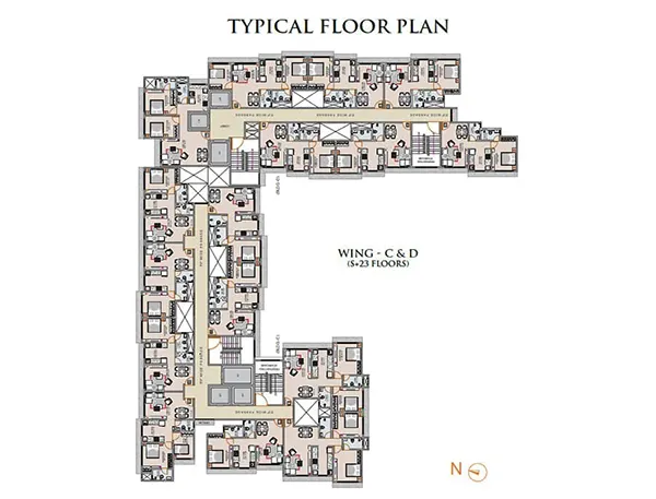 Ornate Rise Bhiwandi floor plan