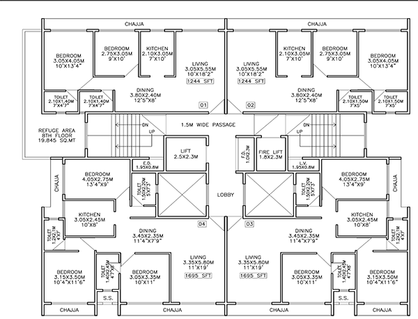 Baba Emerald Nakshatra Seawoods floor plan