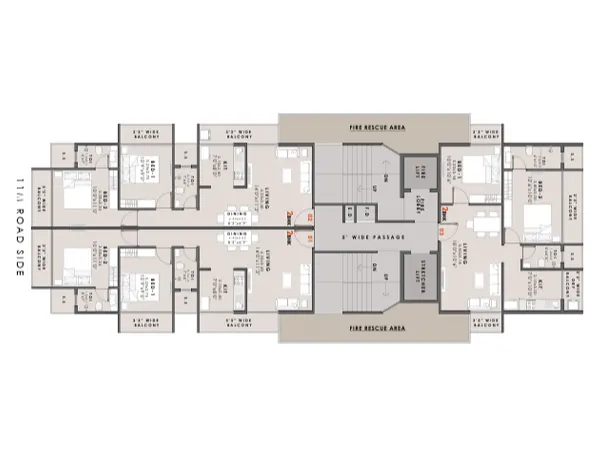 Anugraha Galaxia Sector 42 Seawoods floor plan