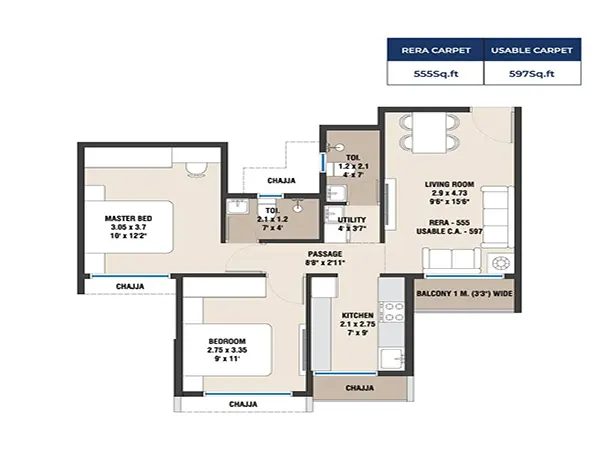 Dhanraj Legacy Panvel floor plan